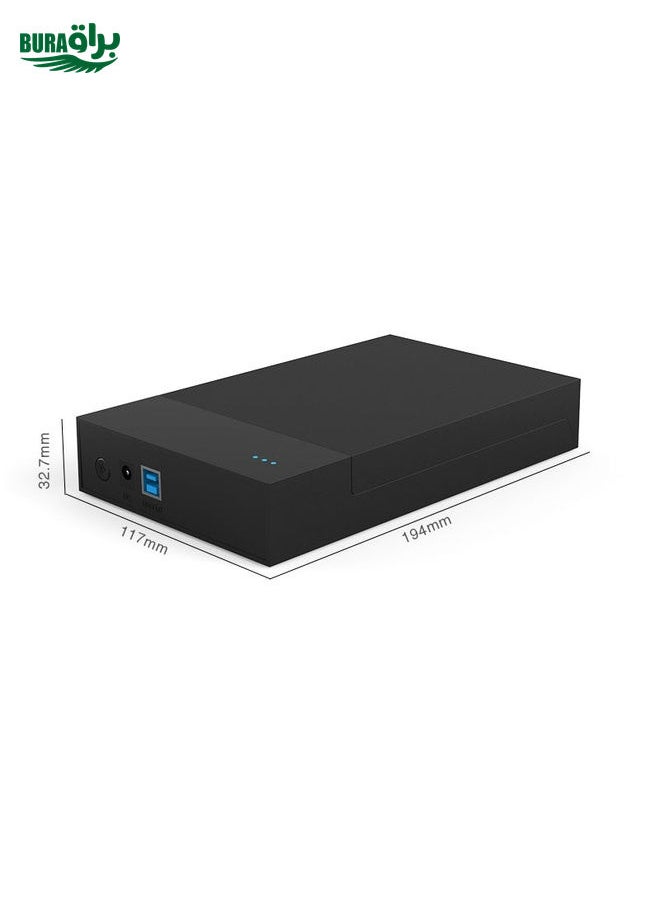 BURAQ - Blueendless 2.5 / 3.5 inch SSD USB 3.0 PC Computer External Solid State Mobile Hard Disk Box Hard Disk Drive (US Plug) - Image 1