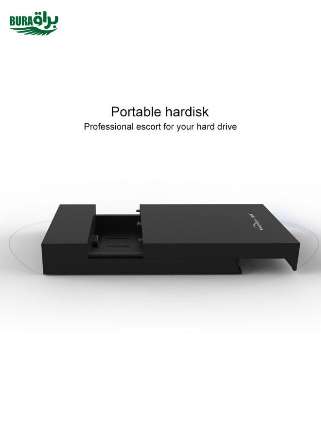 BURAQ - Blueendless 2.5 / 3.5 inch SSD USB 3.0 PC Computer External Solid State Mobile Hard Disk Box Hard Disk Drive (US Plug) - Image 1