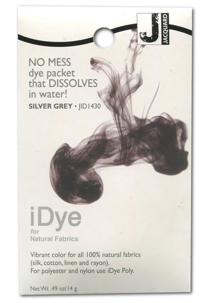 Jacquard iDye Natural Fabric Dye - Silver Gray, 14g
