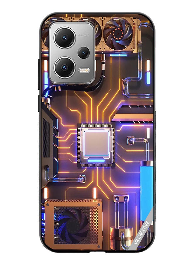 VR CREATIVE Protective Case Cover For Xiaomi Redmi Note 12 Server Design Multicolour - Image 1