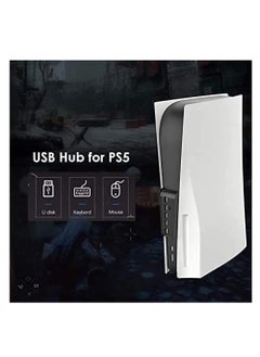 Excefore USB hub For PS5 , USB 2.0 3.0 High-Speed Expansion Adapter,with a Type c Port,A USB Charging Port and 4 USB Extension Ports,Perfect USB Hub Designed for PS5 (Black)  - Image 3