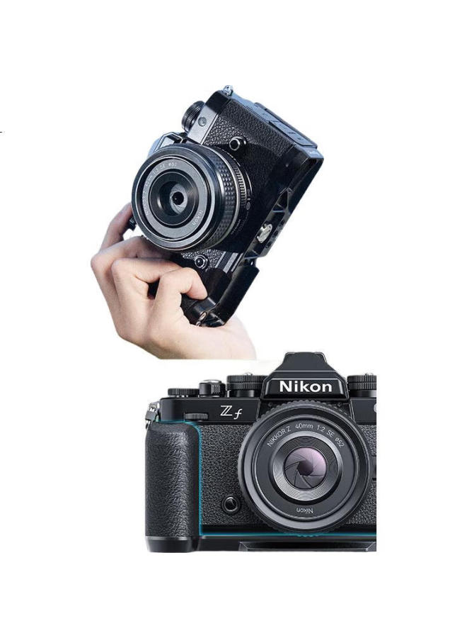 SMALLRIG سمالريج 4262، متوافق مع كاميرا نيكون Z F، قفص أرنب، تصوير بدون مرآة و DSLR، إطار توسيع سريع الإطلاق، تصوير عمودي محمول، مقبض على شكل L، ملحقات التصوير - Image 2