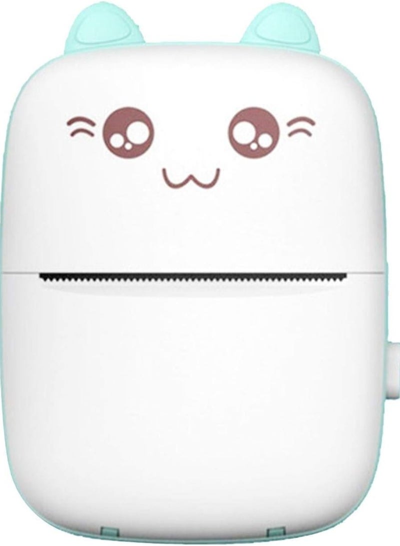 Mini Thermal Printer,Wireless 200DPI Photo Printer,Cute Pocket Receipt Label Sticker Maker Rechargeable - Image 2