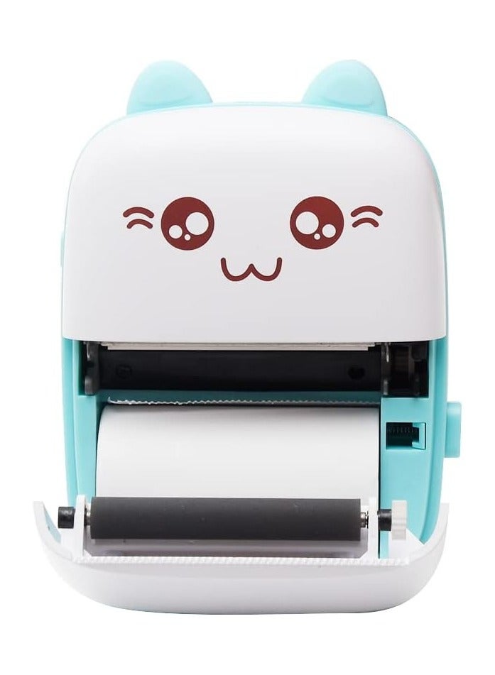 Mini Thermal Printer,Wireless 200DPI Photo Printer,Cute Pocket Receipt Label Sticker Maker Rechargeable - Image 3