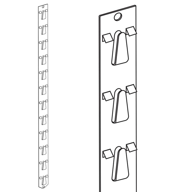 Clip Strip PosiLok Display Strip 2234 Long PL20 12 Hooks Pack of 10 - Image 2