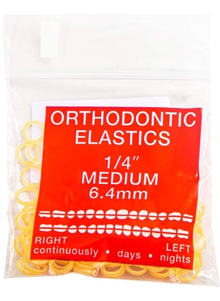 Orthodontic Elastics Bands 1/4 Medium (6.4 mm) 100 Elastics - pzsku/ZFE92CDB061DD71D31D65Z/45/1747209655/b56ed2c7-a325-417b-a6e2-0232dad14692