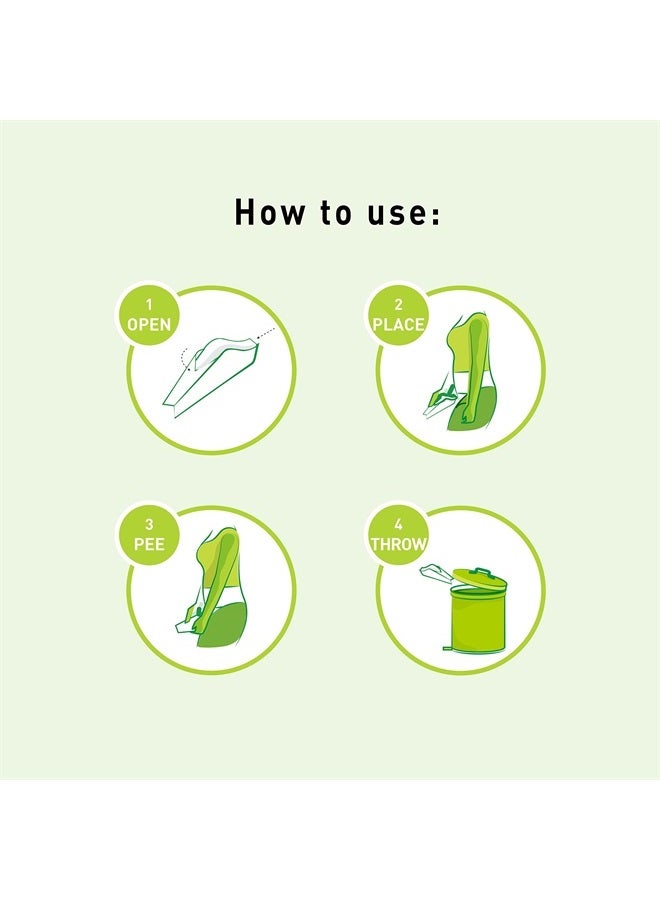 PEE BUDDY PeeBuddy 10 Funnels Portable Female Urination Device | Disposable Female Urinal Funnel | Travel, Camping, Hiking and Outdoor Activities | Discreet and Compact Stand and Pee Funnel for Women, Girls - Image 4
