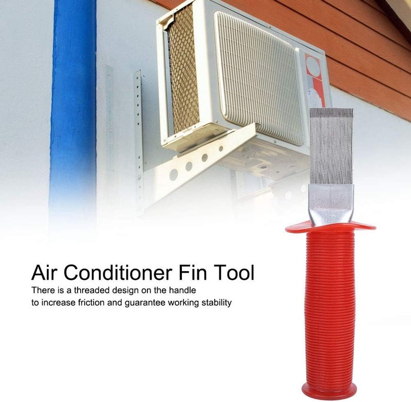 Air Conditioner Fin Comb, Stainless Steel Condenser Fin Straightener AC Fin Comb Cleaner Brush Evaporator Radiator Fin Cleaning Tool - Image 1