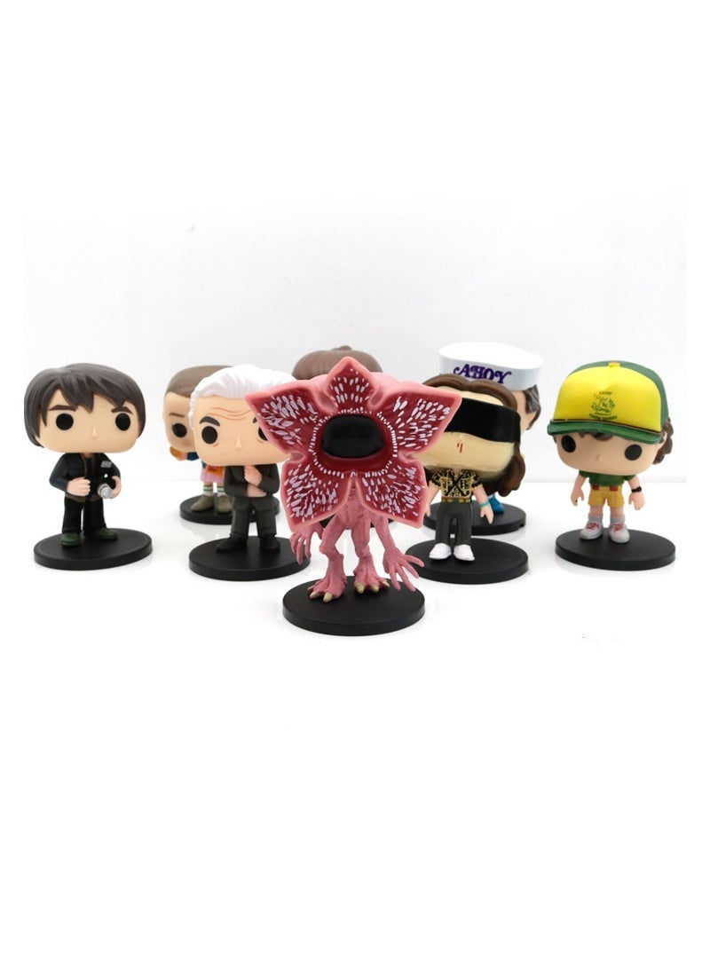 general Stranger Things Season 4 Carnivorous Plant 4-Inch Desk Figurine 8-Piece Set with Base Display Film-Accurate Replica Model Dual-Purpose Collectible and Decorative Piece - Image 2