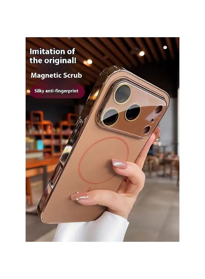 Pink Slim Magnetic Case For iPhone 12 Pro Max With Camera Protection - Image 2