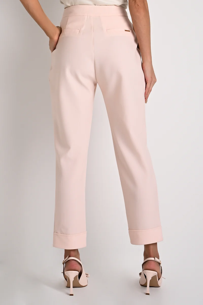 Carmen Steffens  Carrot Pants with Overlapping Waistband in Lily Pink for Women | Best Price UAE