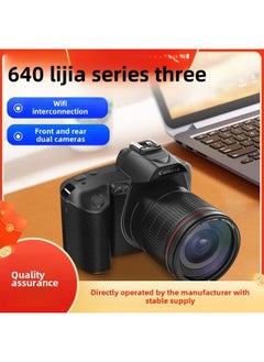 Generic Micro Single Travel Digital Camera SLR Million Student Entry-level Camera HD High Pixel-Body Color:D5 Black Standard + Lens - Package Four  - Image 2