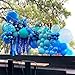 Paeyeq Blue Balloons for Ocean Shark Birthday Party Decorations Under the Sea Balloon Whale 60PCS 12INCH Metallic Pearl Navy Blue Pastel Blue Balloons for Arch Blue Transparent Latex Helium - Image 2