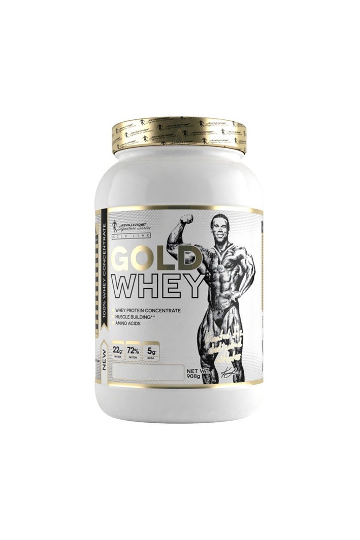 KEVIN LEVRONE Gold Whey, 100% Whey Concentrate, Strawberry,908g