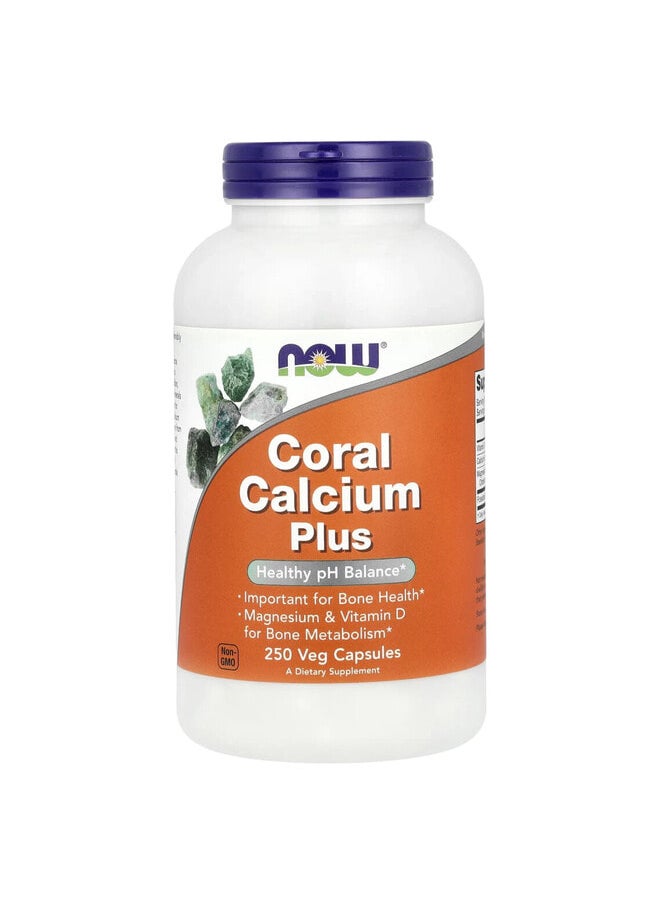 now Coral Calcium Plus, 250 Veg Capsules  - Image 2