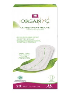 ORGANYC Organyc Organic Panty Liners Flat Extra Long 20per pack 