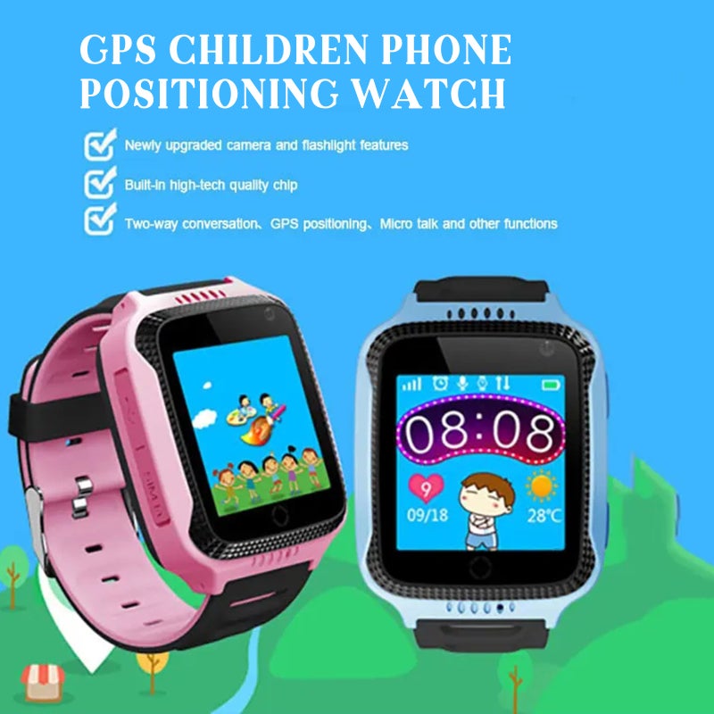 Kids Smart Phone Watch 2G Network Pink Camera Voice Chat GPS LBS Location Tracker - Pedometer Electric Fence SOS Call Childrens Smartwatch for Kids - Image 3