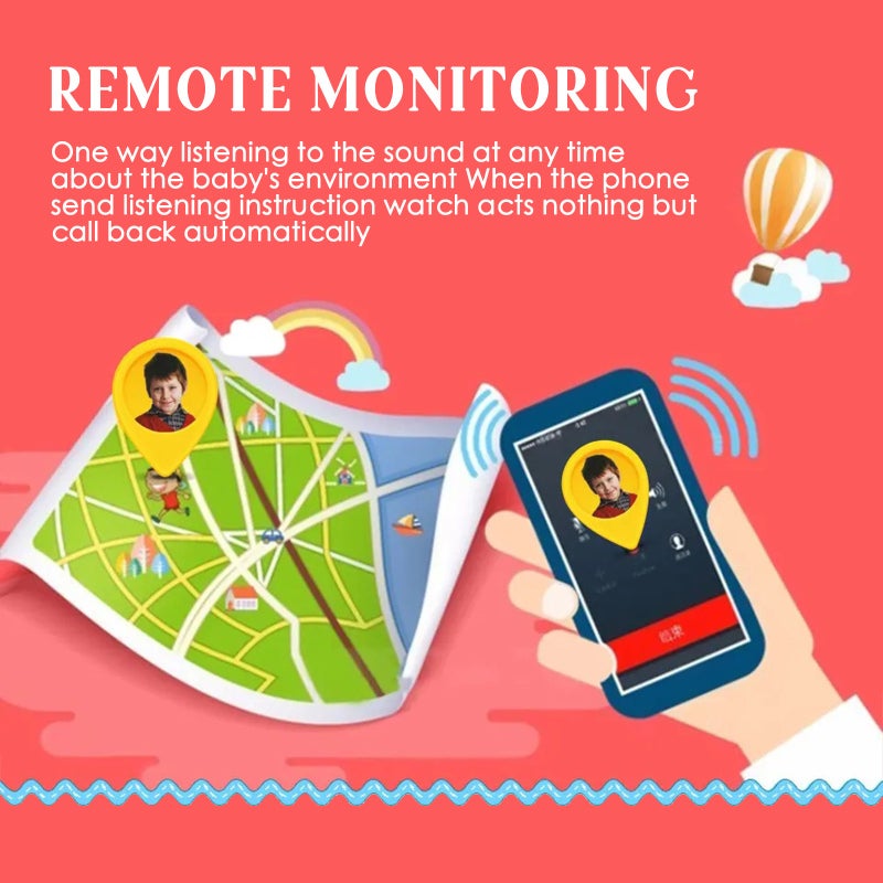 Kids Smart Phone Watch 2G Network Pink Camera Voice Chat GPS LBS Location Tracker - Pedometer Electric Fence SOS Call Childrens Smartwatch for Kids - Image 4