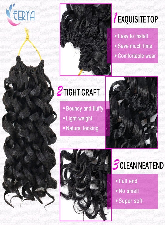 إييريا 7 عبوات من شعر كروشيه مجعد قصير من GoGo Curl بطول 6 بوصات للنساء، ضفائر كروشيه مموجة عميقة على الشاطئ، ضفائر كروشيه صناعية (6 بوصات، 1B) - Image 4