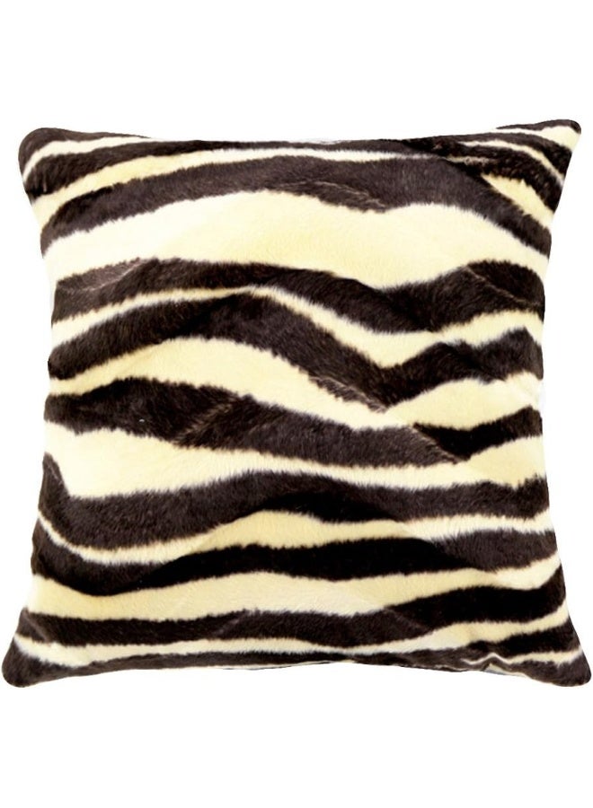 WOMHOPE 4 Pack  18 x 18 Short Faux Fur Cushion Decorative Pillow Covers Animal Theme Print Style Square Throw Pillowcase Cushion Covers for SofaBedChairAuto Seat FSet of 4 - Image 5