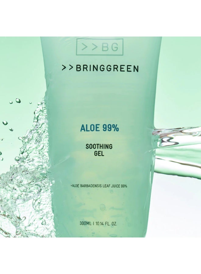 برينج جرين BRINGGREEN جل ألوفيرا مهدئ 97% بحجم 300 مل، جل الصبار الكوري للوجه والجسم، ترطيب وتهدئة للبشرة، قوام خفيف سريع الامتصاص بدون لزوجة، عناية يومية منعشة للبشرة - Image 3
