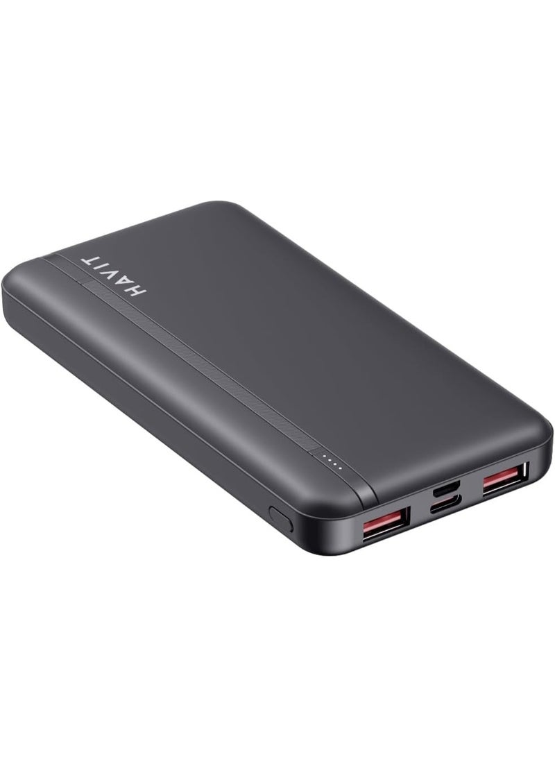 Havit Power Bank 10000mAh Fast Charging with Dual USB Ports – 20W PD & 22.5W, Slim Design, LED Indicator Lights for Real-Time Charging Status - Image 2