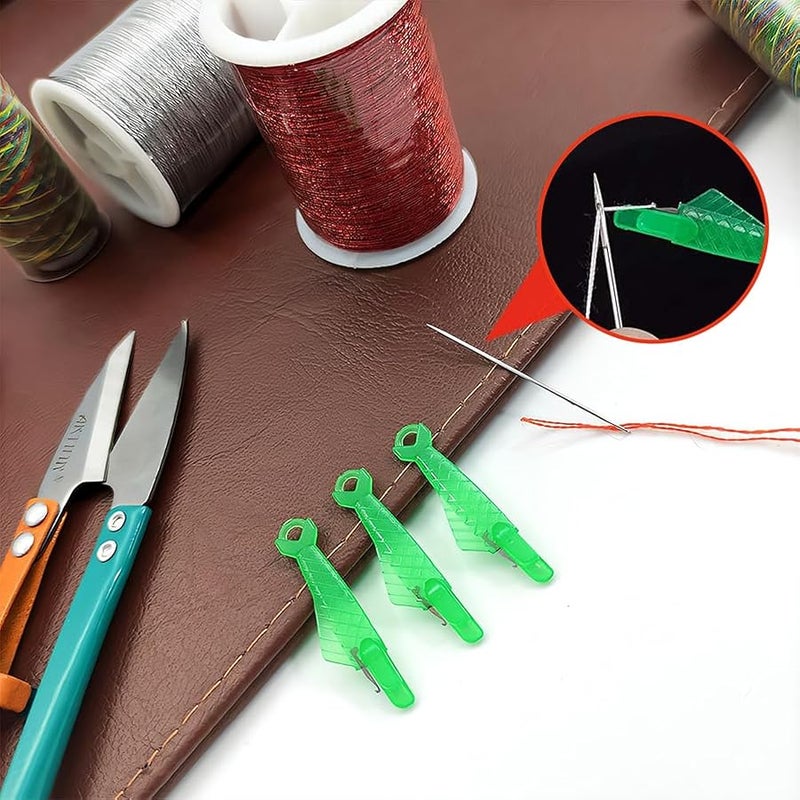 Fish Mouth Sewing Machine Needle Threader Simple Needles Threader, 20/30/40/50 Easy Needles Threader Tool Automatic Sewing,Quick Easy Selfthread Tool (20) - Image 5