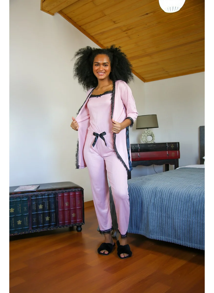Akbeniz Women's 3-Piece Pajamas Set 20598
