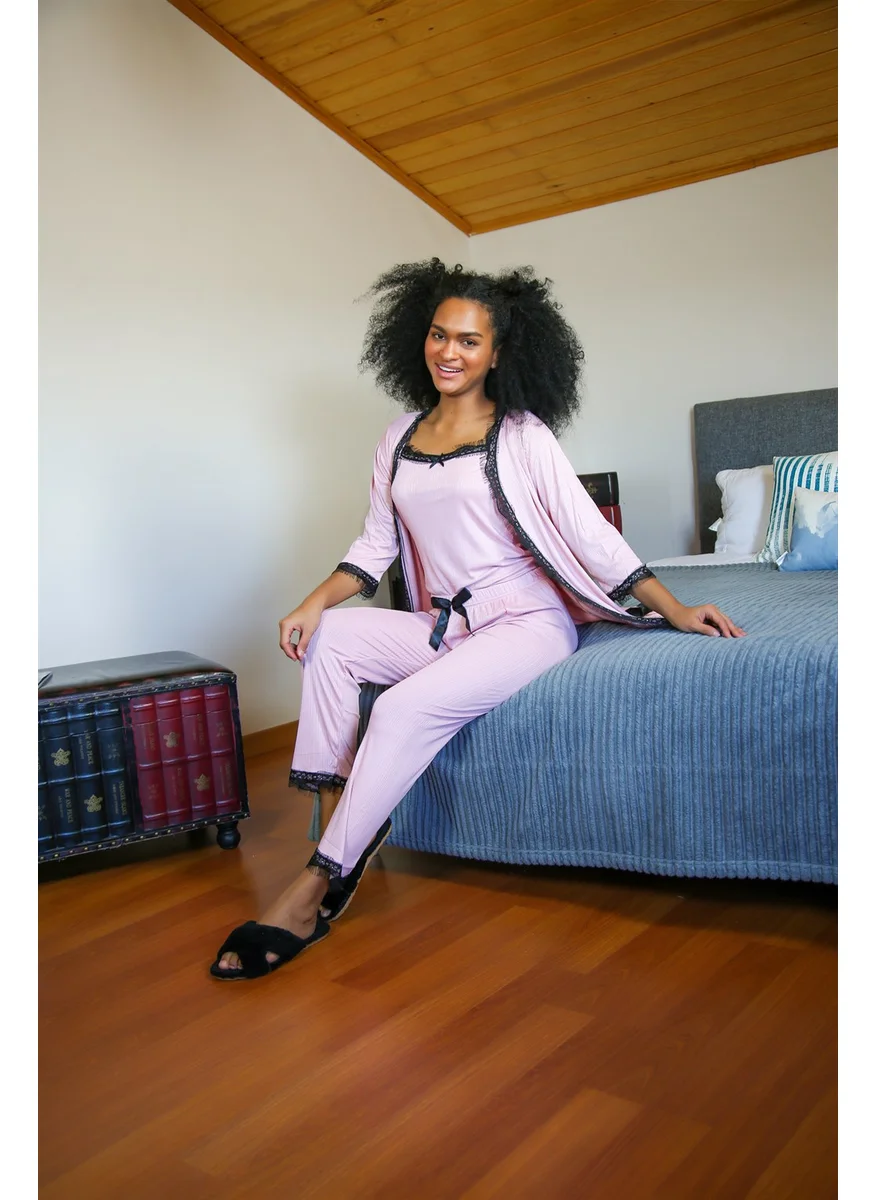 Akbeniz Women's 3-Piece Pajamas Set 20598
