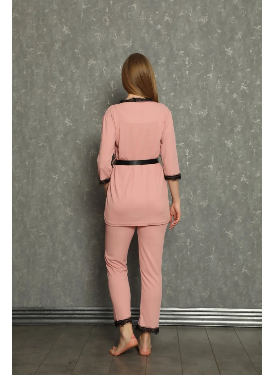 Akbeniz Women's 3-Piece Pajamas Set 20598
