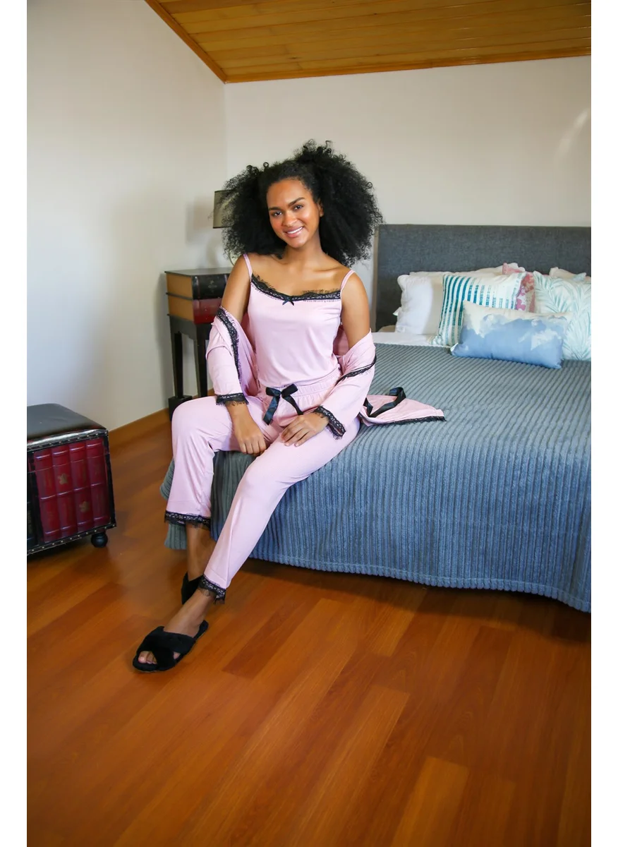 Akbeniz Women's 3-Piece Pajamas Set 20598