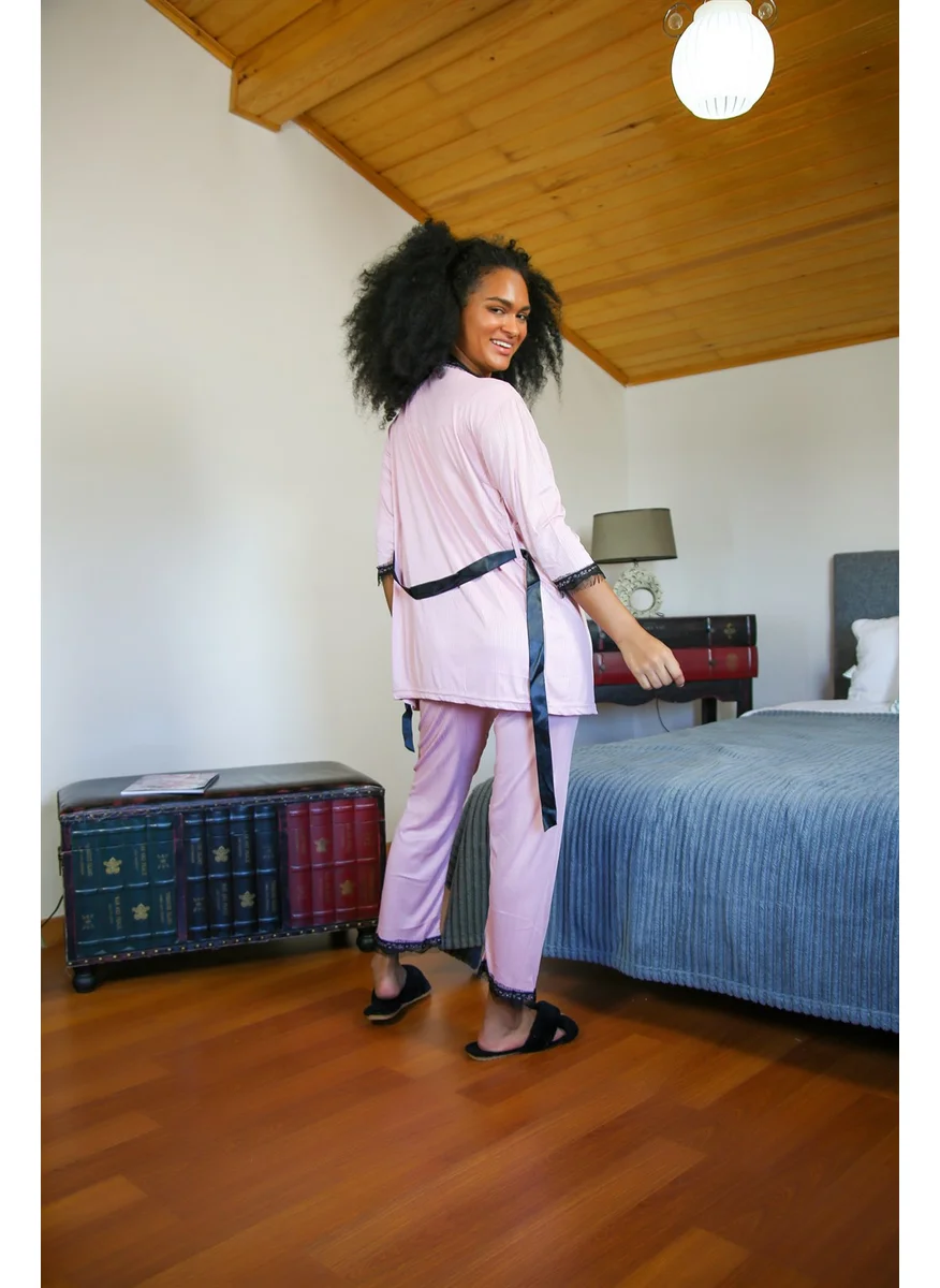 Akbeniz Women's 3-Piece Pajamas Set 20598