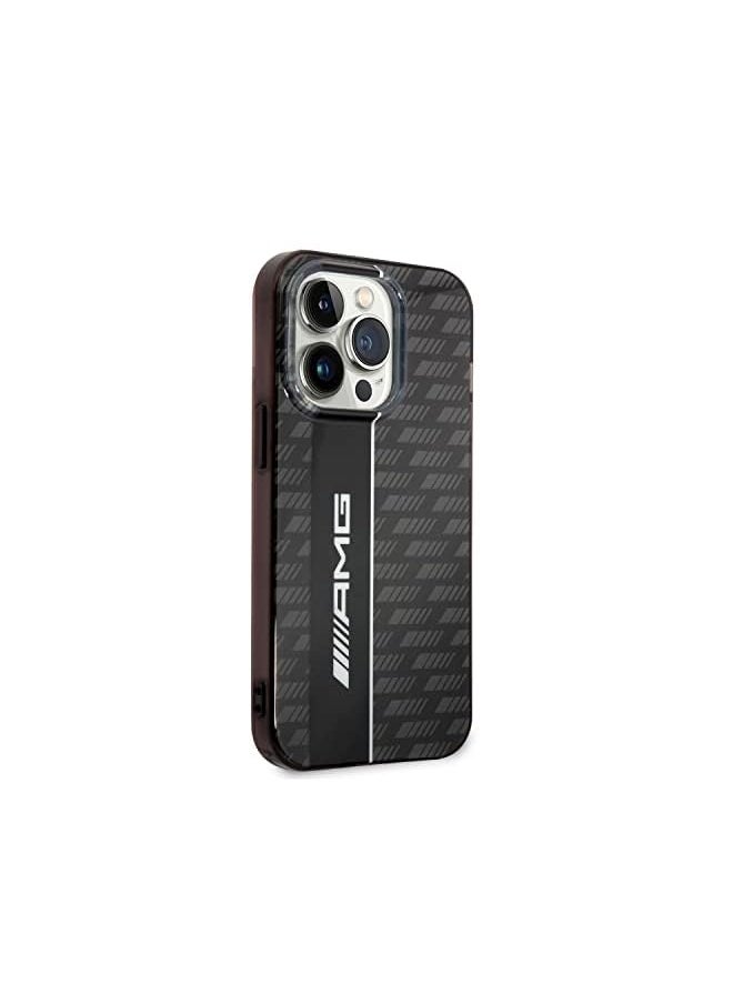 AMG - Transparent Double Layer Case With Carbon Pattern Ii For Iphone 14 Pro Max Black - Image 1
