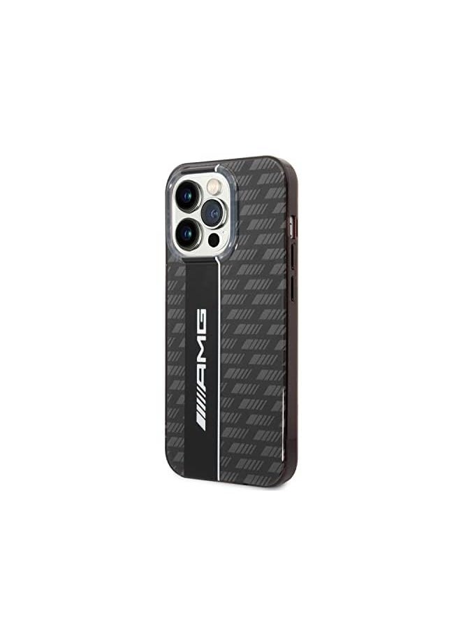 AMG - Transparent Double Layer Case With Carbon Pattern Ii For Iphone 14 Pro Max Black - Image 1