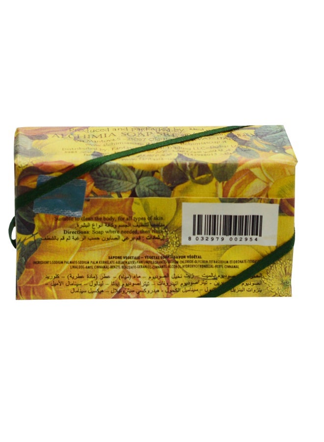 Alchimia Vegetal Soap Yellow Flowers 200G | Fresh Italian Bar Soap with Floral Fragrance | Inspired by blooming yellow flowers | Leaving your skin feeling soft & fresh |Suitable for all skin types - Image 3