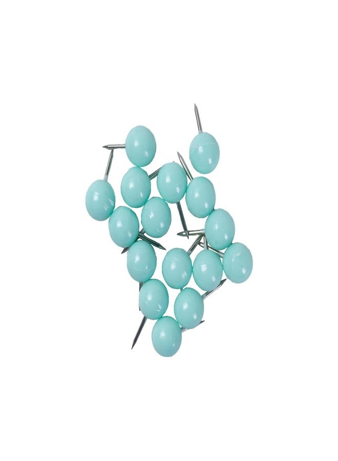 إتسي-بيتسي مجموعة مشابك صغيرة جدًا من مشابك الورق، ومشابك الملفات، ودبابيس الضغط الكروية، باللون الأزرق المخضر. - Image 3