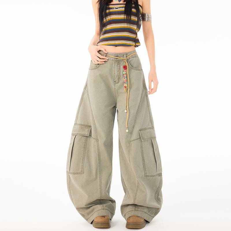 Unisex Classic Denim Jeans Loose Fit Daily Outdoor Wear - Image 1