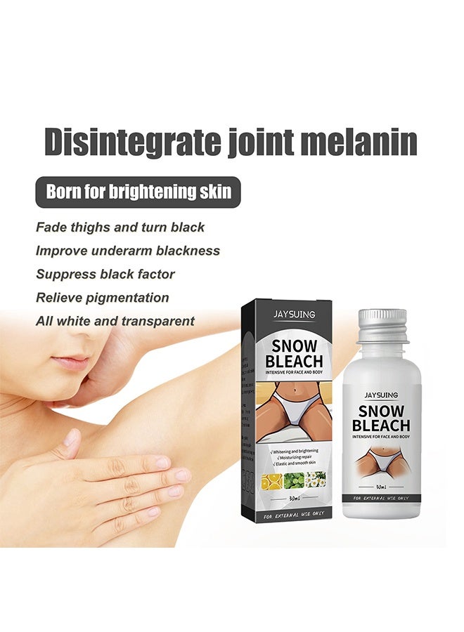 Jaysuing Snow Bleach Cream for Part Underarm , Dark Skin  Cream for Dark Spots, Face and Body Skin Lightening Cream for Intimate Areas Brightening - Image 4