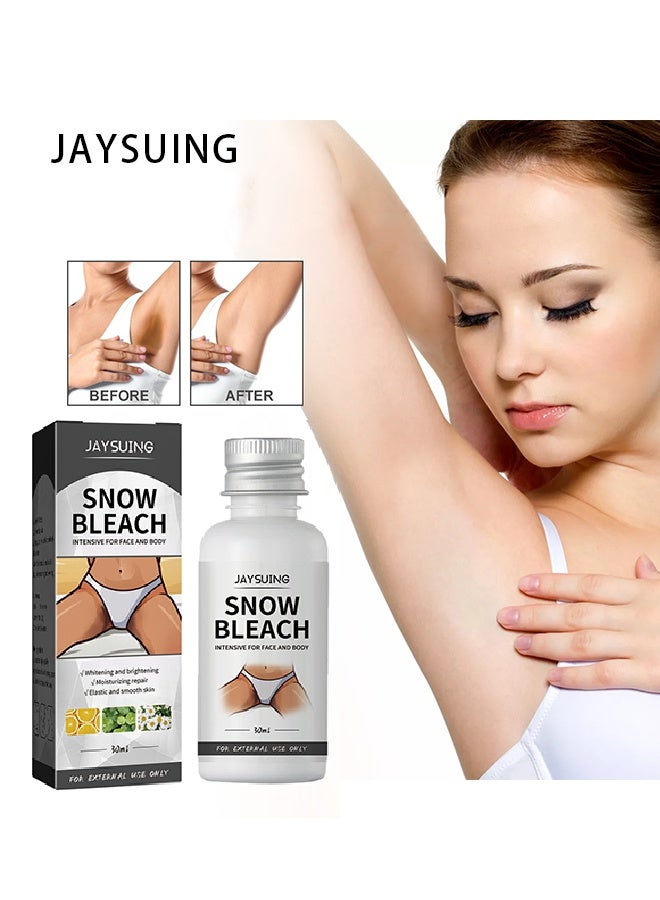 Jaysuing Snow Bleach Cream for Part Underarm , Dark Skin  Cream for Dark Spots, Face and Body Skin Lightening Cream for Intimate Areas Brightening - Image 1