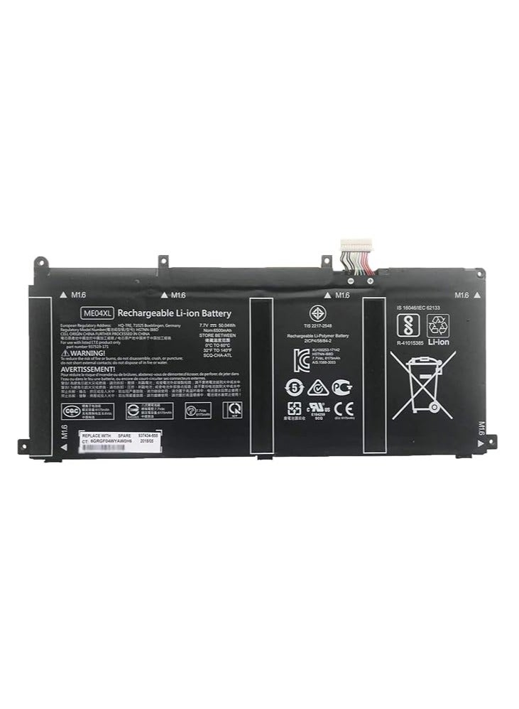Terabyte بطارية لابتوب بديلة ME04XL ME04 ME04050XL 937434-855 HSTNN-IB8D 937519-171 937519-1C1 MEO4XL لجهاز HP Elite X2 1013 G3 (7.7V 50.04Wh) - Image 2