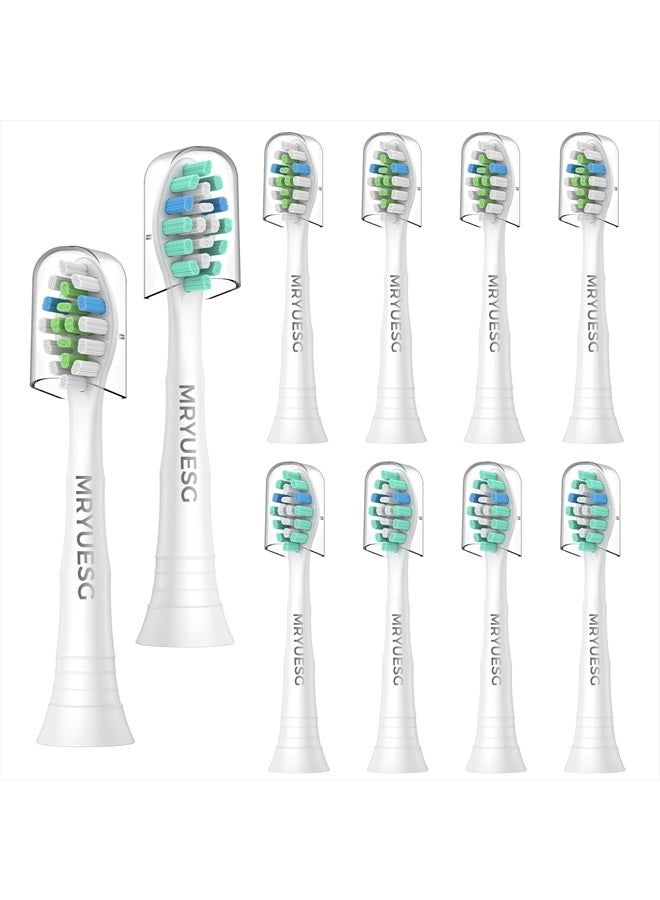 MRYUESG Replacement Toothbrush Heads for Philips Sonicare Replacement Heads, 10 Pack, Electric Tooth-Brush Head Compatible with Phillips Sonic Care - Image 1