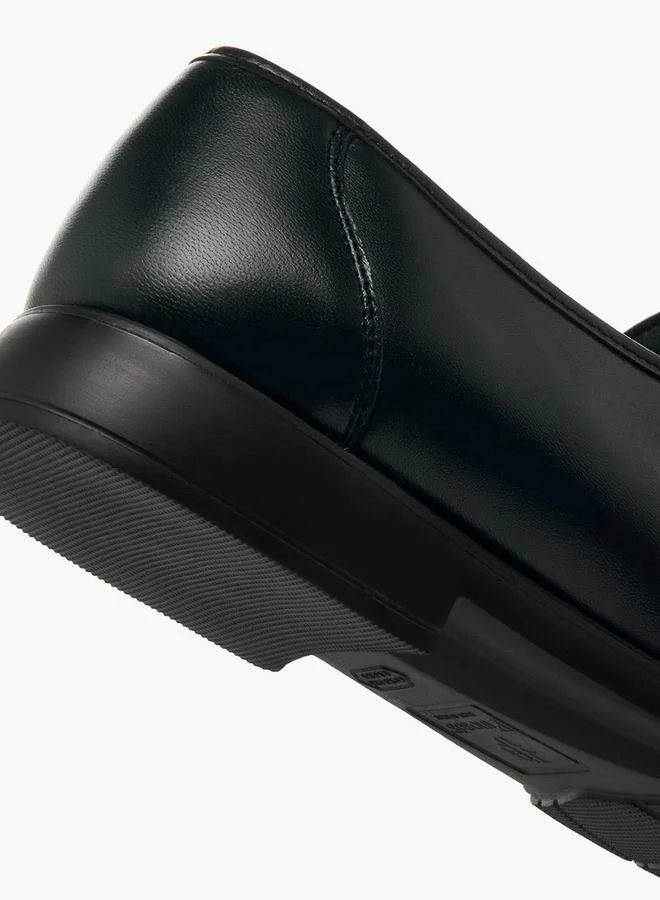 Pinosos BLACK Men Slip-On Genuine Leather Loafers for Men | Best Price UAE