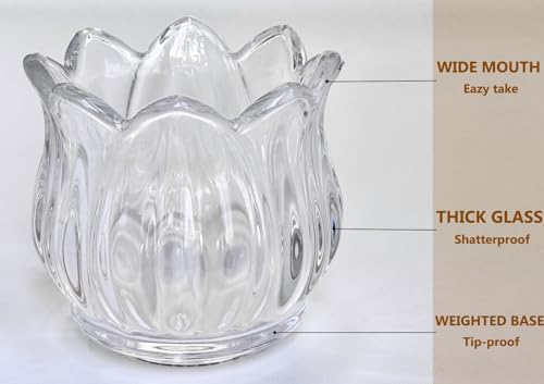 stablerice Match Holder with Striker x 3, Glass Matches Holders for 3.5 Inch,Match Box,Matchstick Holder Jar for Scented Candle on Dining Table Fireplace Bathroom Decoration, Not Include Matches - Image 5