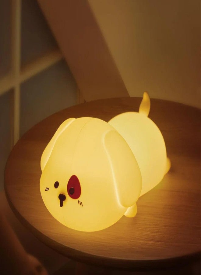 GITGRNTH Rechargeable Silicone Puppy Night Light for Kids | Color-Changing LED Changing Pet Lamp |Adorable Room Decor & Gift for Toddlers, Teens, & Valentine's Day Present (Puppy Lamp, Regular - Image 1