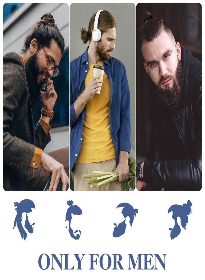 Indusoire 30 ربطة شعر للرجال، ربطات شعر رجالية للشعر الطويل والكثيف والمجعد، ربطات ذيل حصان لليوغا والتمارين الرياضية، ربطات شعر مطاطية مسطحة لتصفيف الشعر وحمايته - Image 5