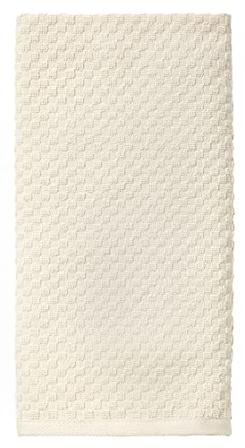 COTTON CRAFT Amazing Kitchen Towels - Set of 8 Terry Towels - 100% Cotton Euro Café Waffle Weave Dish Towel Set - Soft Absorbent Quick Dry Low Lint Reusable Pantry Bar Cleaning Cloth - 16 x 28 - Ivory - Image 3
