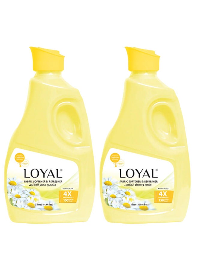 Fabric Softener and Refresher Aroma De Sol 2x3000ml Yellow