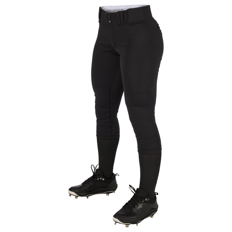 CHAMPRO Womens Tournament Traditional LowRise Polyester Softball Pant Medium Black