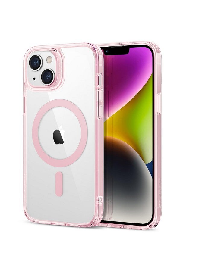 ESR ESR Classic Hybrid Case (HaloLock) - MagSafe Compatible, Shockproof Military-Grade Protection for iPhone 14/13, Clear Pink  - Image 1