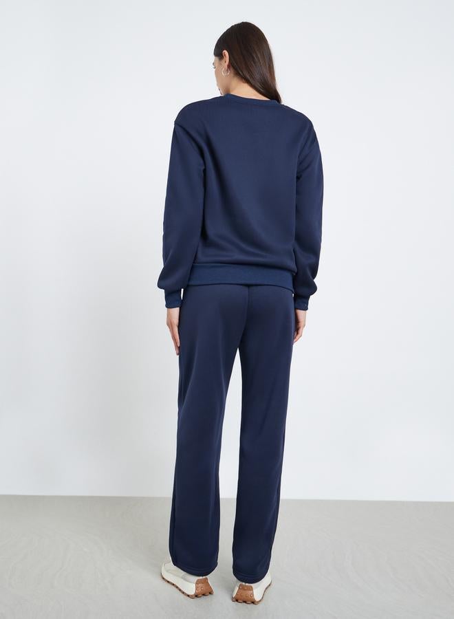 Styli Patchwork Detail Sweatshirt and Joggers Co-Ords - Image 5